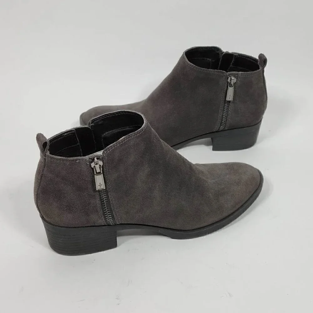 Kenneth Cole New York Suede Grey Boots #161 Size 8